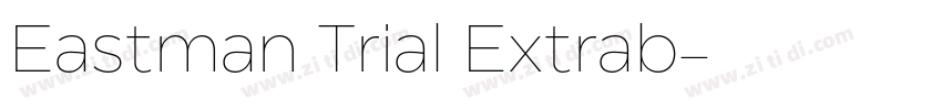 Eastman Trial Extrab字体转换